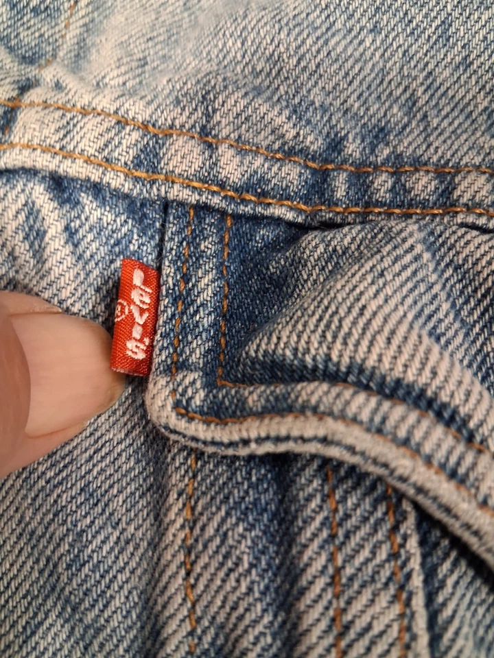 Chaqueta vaquera vintage años 80 Levis Red Wing 70507-0214 lavado ácido EE. UU. Para hombre M Foto 4 de 4