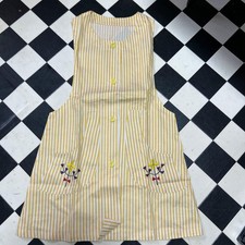 Japanese Showa Retro Kids Apron Vintage Floral Embroidery Japan