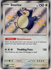 Snorlax Shiny Rare SV: Paldean Fates 202/091 NM