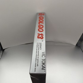 Golgo 13 Top Secret Episode Nintendo NES Box And Manual! Excellent Shape!!