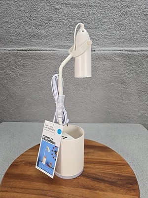 Room Essentials Task Table Lamp W/ Nightlight Integrated LED USB-A & USB-C Ports