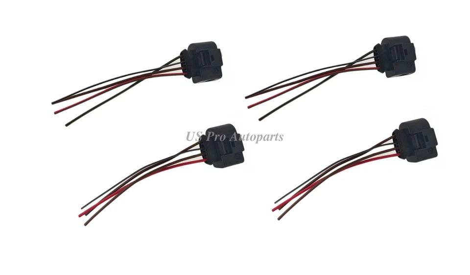 4Pc OEM Ignition Coil Plugs Wiring Connector Pig Tail Set For Audi A3 A4 A6 VW Foto 2 de 4