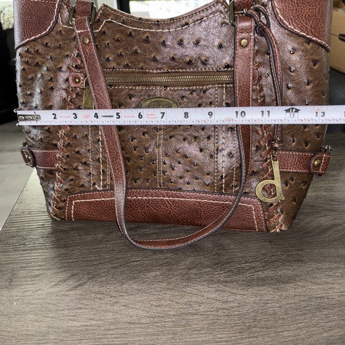 BOC Born Concept Schultertasche/Beuteltasche Umhängetasche Handtasche Straußenbraun - Bild 3 von 14