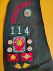 Vintage Prairie Council Girl Scout Sash Patches Patch Pins Troop 114 — photo 2