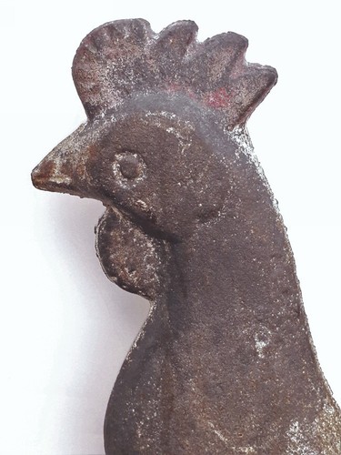 Rare Cast Iron Antique Largest Size 19In Woodmance Rooster Windmill Weight Rare! - Picture 4 of 14