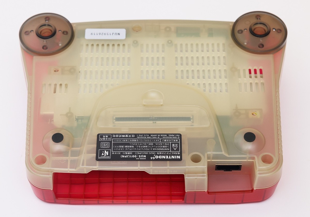 Nintendo 64 Clear Red N64 Console System JP Japan - New | eBay Nintendo 64 Clear Red N64 Console System JP Japan - New | eBay