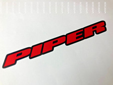 Vintage style Piper exhaust  sticker  Classic car. Bike. Tool box.
