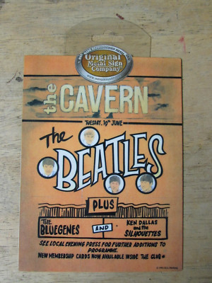 THE CAVER - THE BEATLES TUESDAY 19. JUNI - ORIGINAL METAL SIGN COMPANY
