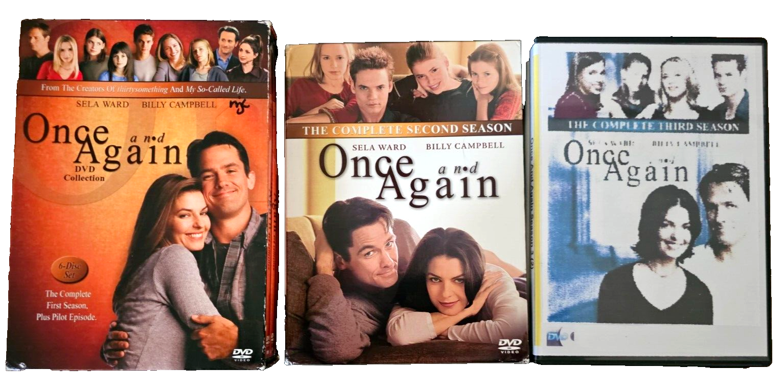 Once & Again -Seasons 1,2,3 : Complete  on DVD.  EXTREMELY RARE Set of 3.  ☆☆☆☆☆