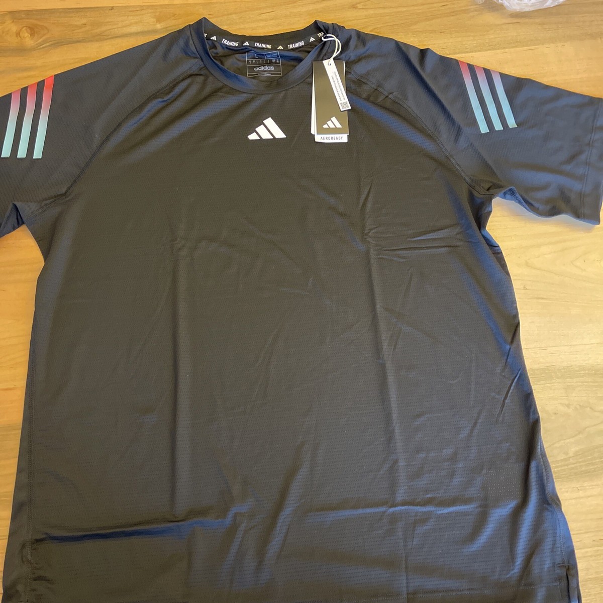 【Adidas コリア】 GYM+ 3S TEE Adidas HS7520 ICONS 3-STRIPES TRAINING TEE Sz L Black New