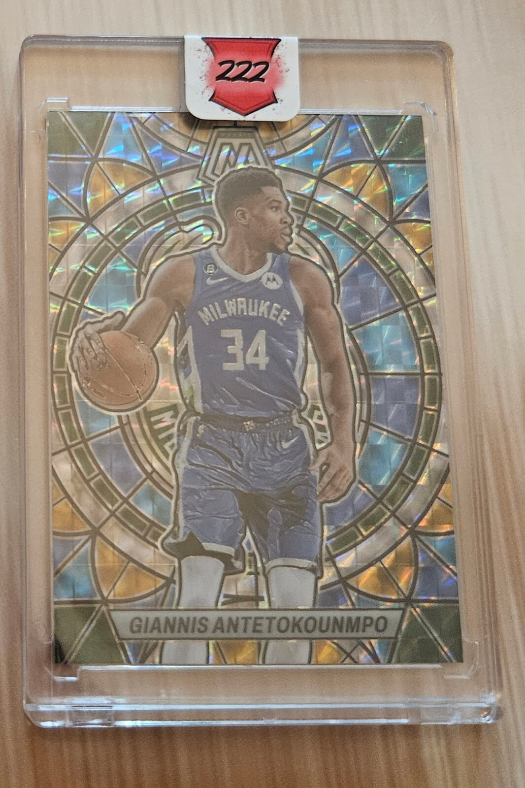 2022-23 Mosaic Stained Glass # 8 Giannis Antetokounmpo SSP