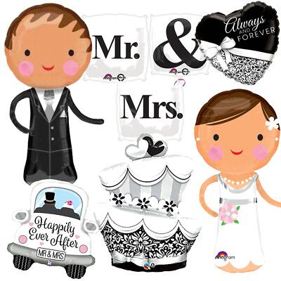 FOLIENBALLONS HOCHZEIT - Folienballon Ballon Deko Love Hochzeitsfeier MR & MRS 