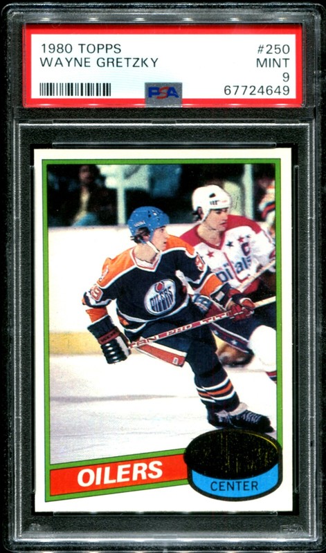 1980 1980-81 Topps #250 WAYNE GRETZKY EDMONTON OILERS HOF PSA 9 MINT