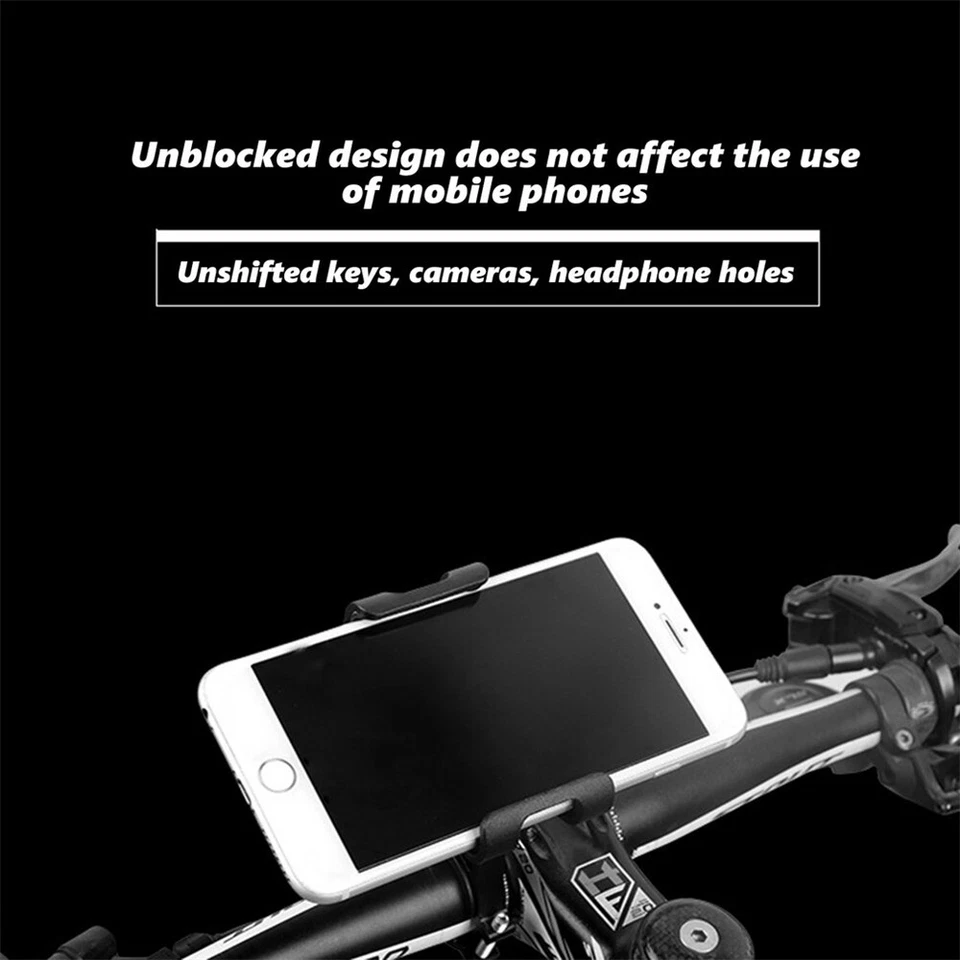 360° Aluminum Motorcycle Bike Bicycle Holder Handlebar Cell Phone GPS MTB Mount - image 3 of 4