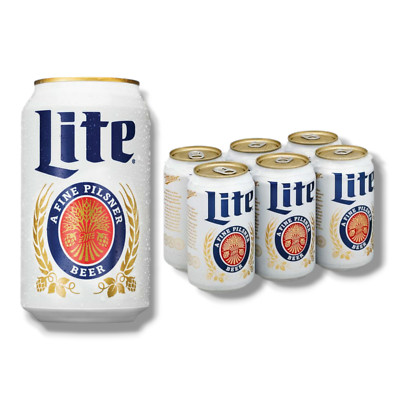 Miller Lite  6 x 355ml- Kalorienreduziertes Leichtbier als amerikanisches Pils