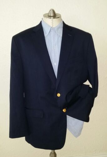 39S Ralph Lauren POLO Gold Button Blue Wool Blazer Jacket Sport Coat Men's  NWOT