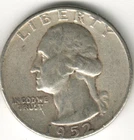 USA - 1952P - Washington ¼ $ - Silver Eagle - no mint mark - #12443RG