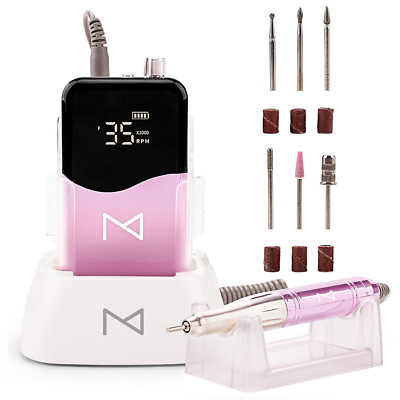 ase Nail Drill Professional - 2-In-1 Cordless Electric Nail Drill achine - Porta