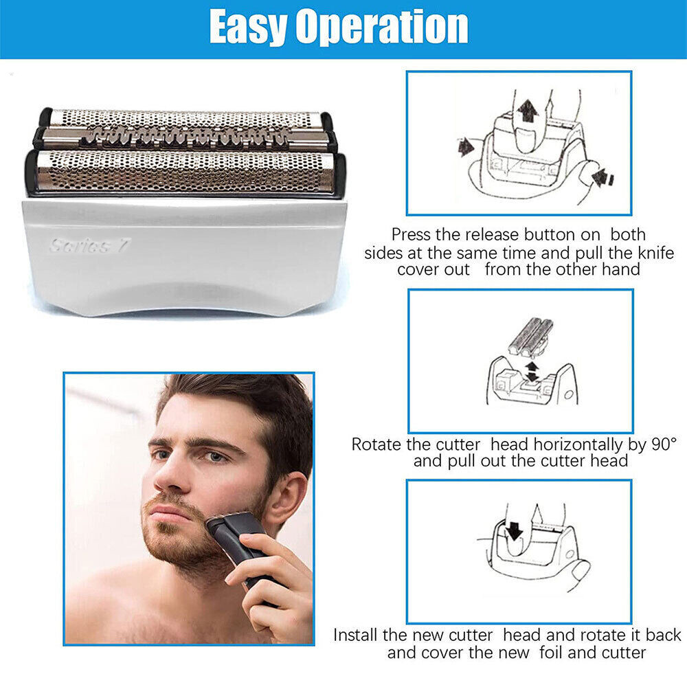 Shaver Head Replacement For Braun Series 7 790cc Foil Cassette