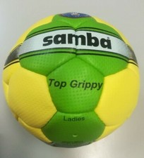  Handball Samba Damen Ladies Größe 2 grün-gelb Top Grip Oberfläche