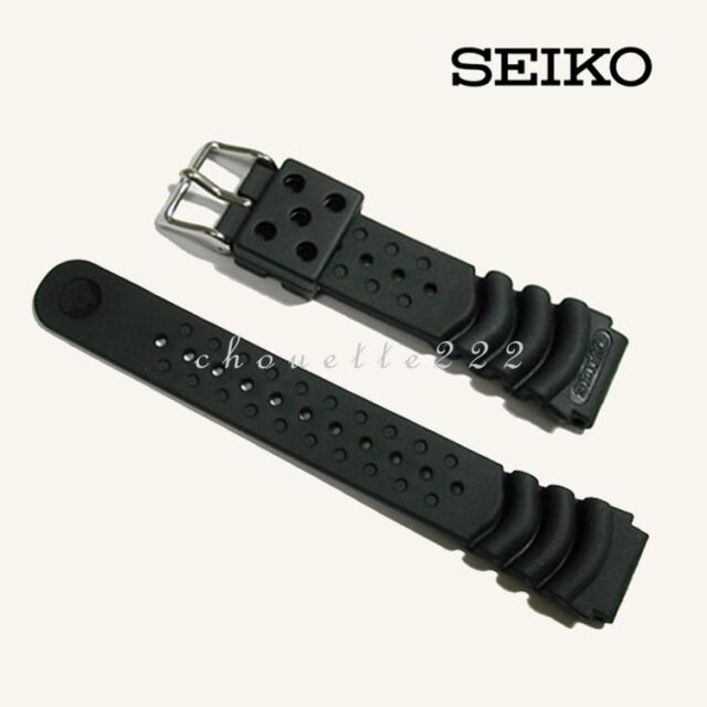 Seiko Z20 4HX0JB Black Rubber 20mm MONSTER Watch Strap for SKX779 ...