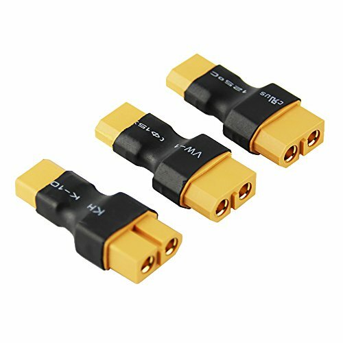 OliYin 3pcs Maschio XT-30 a Femmina XT-60 Adattatore per Drone FPV (p9d)