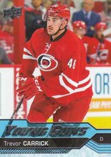 2016-17 UD Hockey Series 1 Young Guns Rookie Trevor Carrick #230