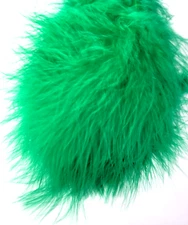 Marabou Plumes - GREEN - Fly Tying Materials - 7-8 inch - 12 pc. - Select - NEW