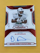 2023 Panini Flawless De'Von Achane Rookie Debut Signatures Auto Ruby /15