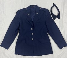 Usaf Air Force Women's Vintage Uniform Short Jacket Small Blue Size 8