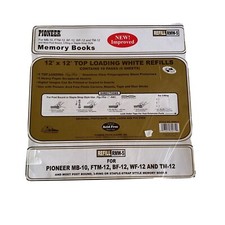 Pioneer Memory Books 12x12 White Photo-Safe Refills RMW-5 5 Sheets w/Protectors