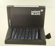 Mont Blanc Fountain Pen Refill Mystery Black Ink Cartridges 8 in box Nr. 105191