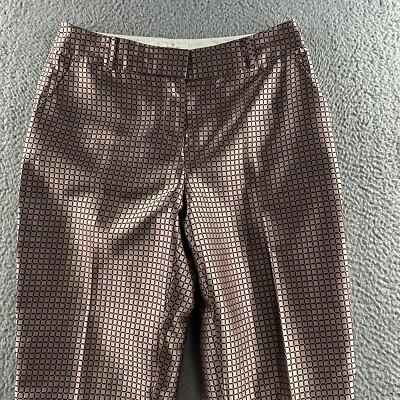 Kate Spade Womens Pants Pink Size 4 Lewitt Margaux Crop Satin 100  display picture 1