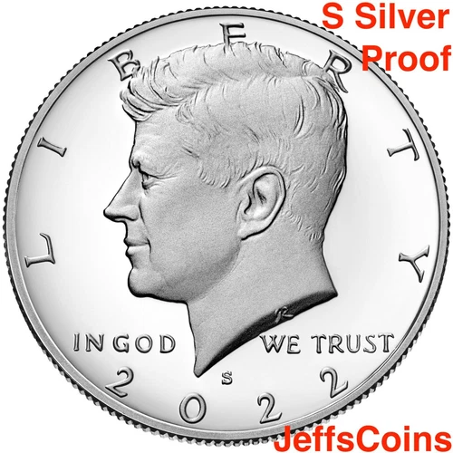 2022 S Kennedy 99.9% Silver Half Dollar PROOF Mint Kenedy 50 Cent Uncirculated