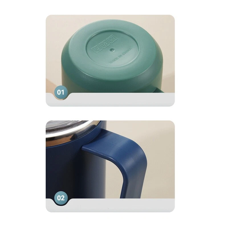 Taza de café de acero inoxidable estilo nórdico taza oficina agua vaso ins simple Foto 3 de 4