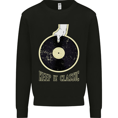 Vinyl Schallplatten Keep it Classic DJ Decks Kinder Sweatshirt Pullover