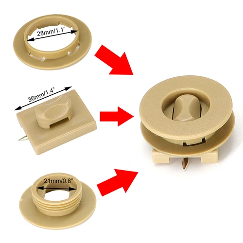 Fixing Grips Fixing clips Clamps PVC 4pcs Car Carpet Holders Clipb Beige - Bild 3 von 4