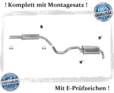 Auspuffanlage für VW Polo (6N1, 6N2) 1.0 1.3 1.4 1.6 Auspuff Montagesatz