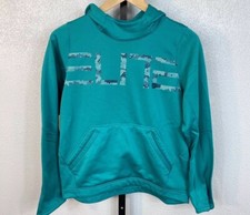 Nike Elite Dri-Fit Teal Pullover Hoodie Youth Size L