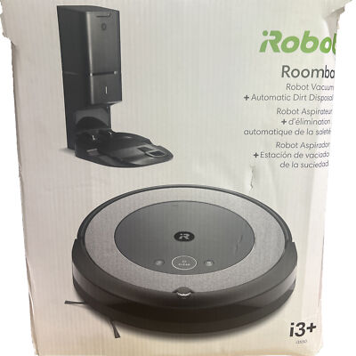 w/box iRobot Roomba i3+ EVO PLUS Wi-Fi Robot Vacuum w/ Auto Dirt Disposal