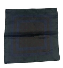 M Ferretti Pure Silk Green Blue Brown Dot Mens Pocket Square NWOT