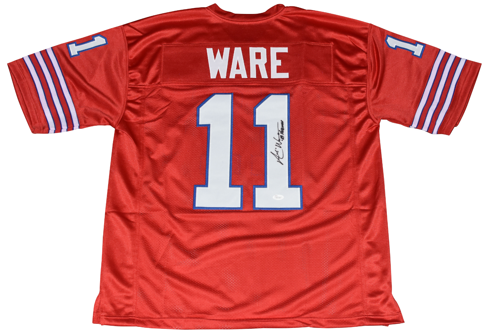 Andre Ware Autographed Signed Houston Cougars #11 RED JERSEY JSA W/ 89 HEISMAN 