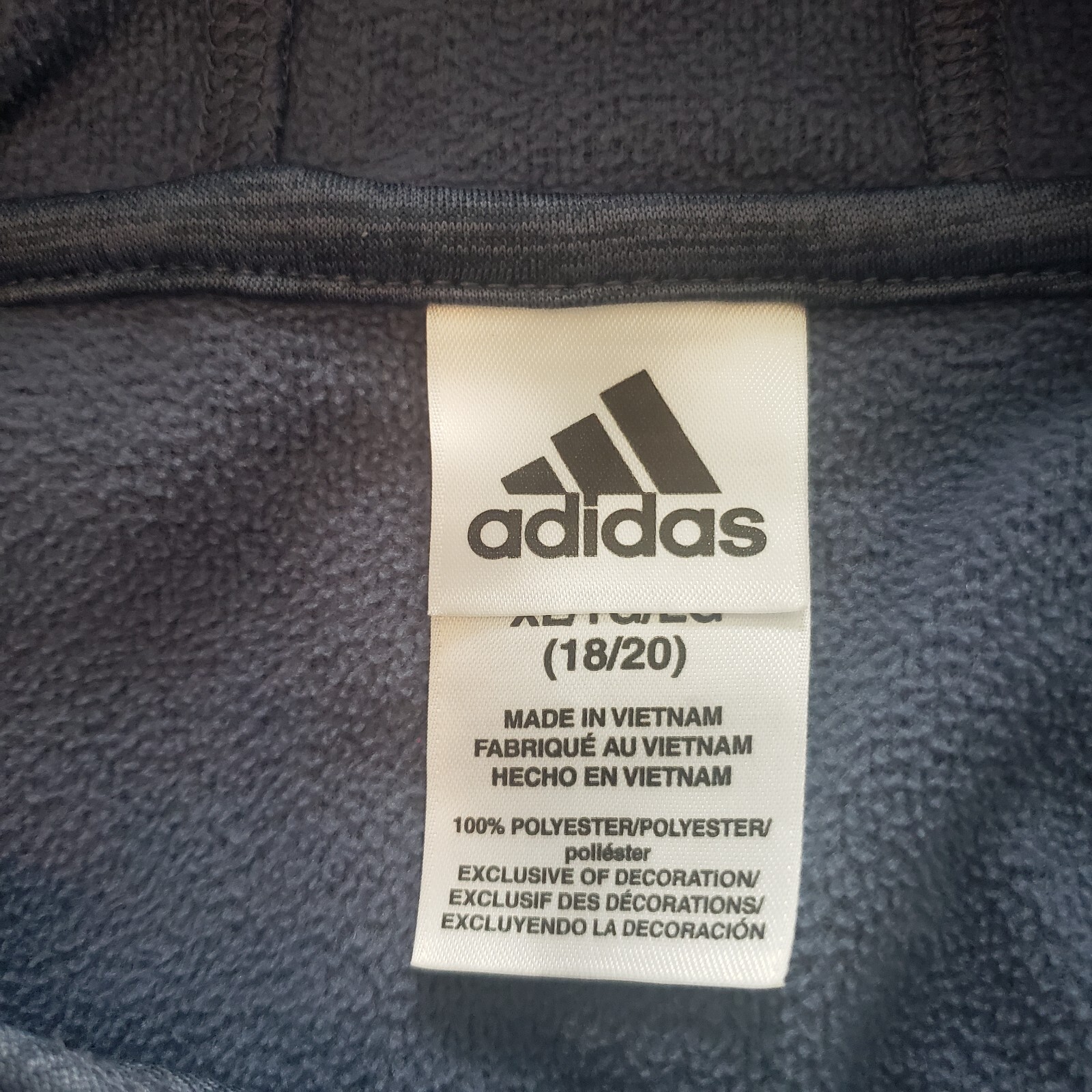 Adidas Soft Shell Hoodie Pullover Sweatshirt Athl… - image 4