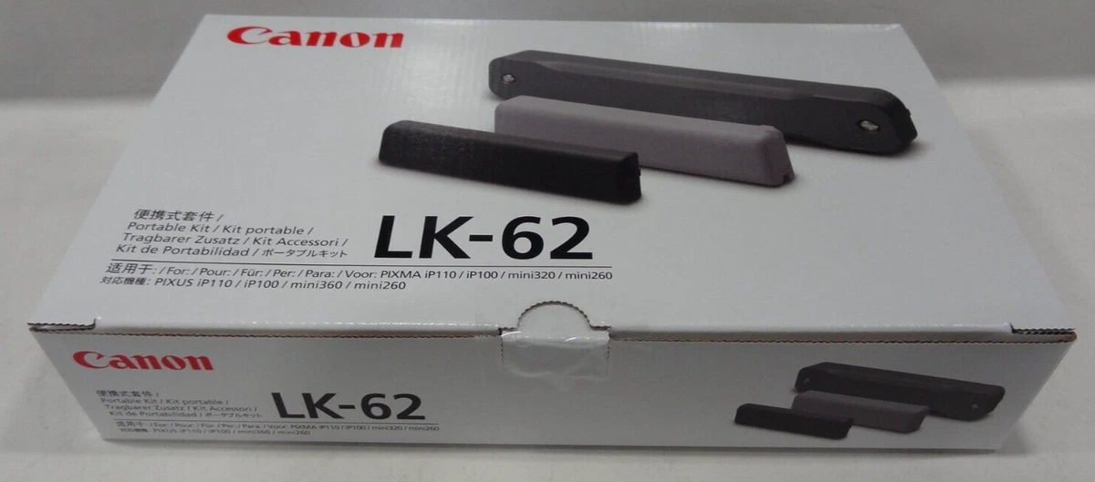 New Canon LK-62 Portable Kit - PIXUS iP110, iP100, mini360, mini260 Genuine