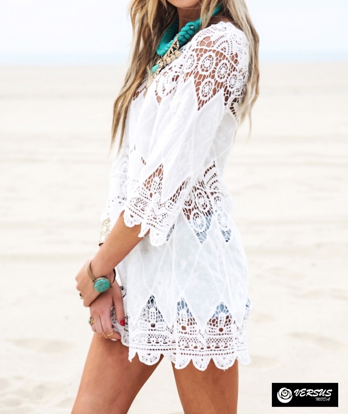 Vestidos Boho Chic Vestidos Playeros Cortos Mini Vestido Playero