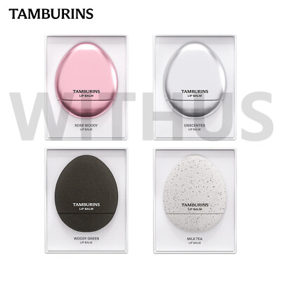 Tamburins Egg Lip Balm ROSE WOODY/MILK TEA/WOODY GREEN/UNCENTED 5g