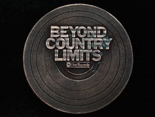 QH05166 NOS VINTAGE 1977  DOT RECORDS - BEYOND COUNTRY LIMITS  MUSIC BUCKLE