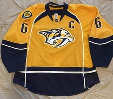 Shea Weber Nashville Predators 2013-14 Home Set 2 Game Worn Jersey Signed HOF