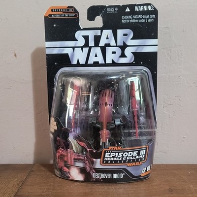 Star Wars Heroes & Villains Destroyer Droid Figur Hasbro ROTS Sci-Fi 2006