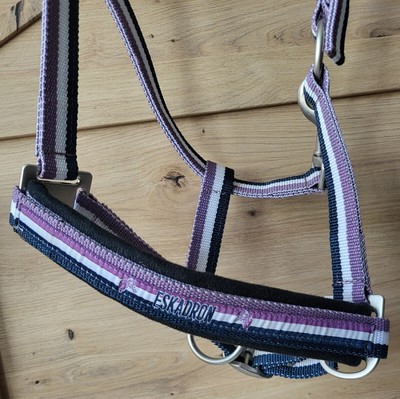 Eskadron Halfter Double Pin orchid mauve WB  **neuwertig**